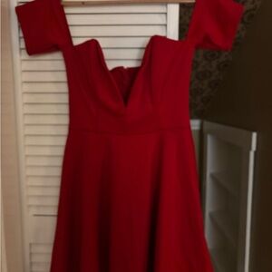 Nasty Gal Red Mini Dress